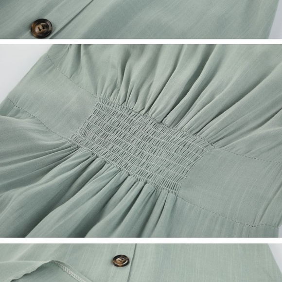 1SM LEFT! gray green cover up dress - Picture 7 of 7